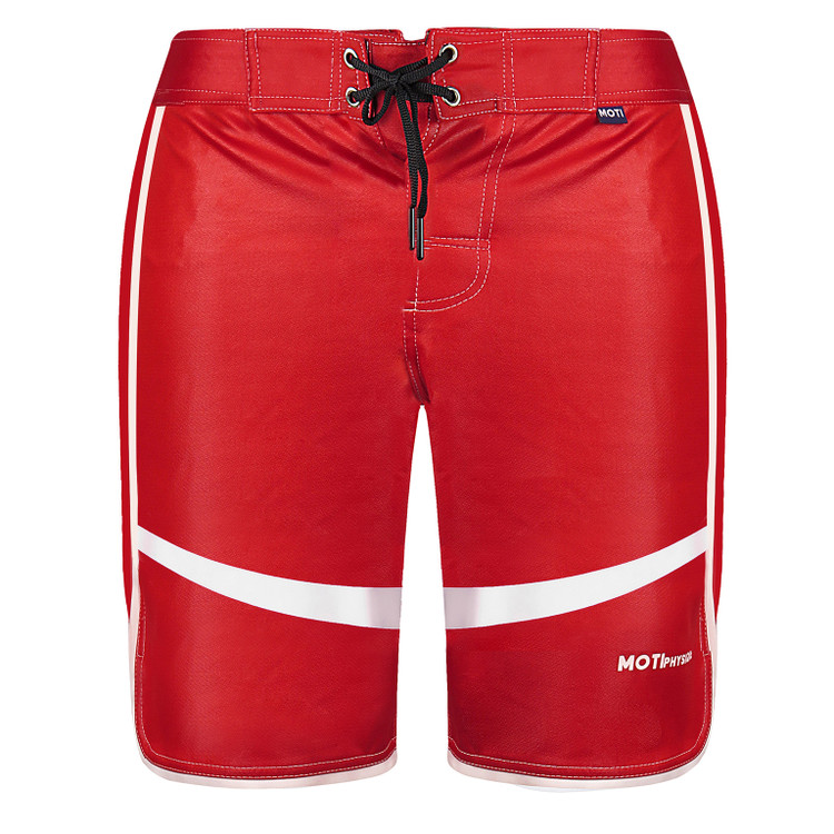 شلوارک ورزشی مردانه مدل فیزیک طرح تک خط قرمز