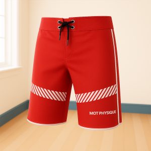 شلوارک فیزیک مدل سونیک طرح چرم قرمز جرسی موتی فیزیک – شلوارک بدنسازی، تمرینی، ورزشی، ساحلی و استخر